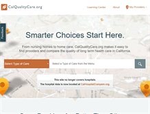 Tablet Screenshot of calqualitycare.org